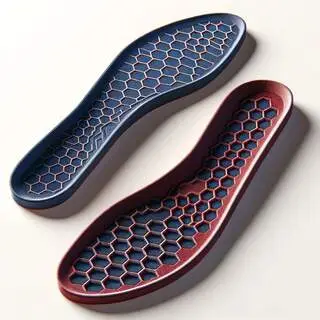 Honeycomb shoe lift construction for lighter weight